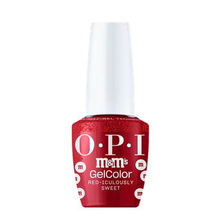 OPI Intelli Gel & Lacquer Duo - HPT12 Red-iculously Sweet - 0.5 oz (OPI M&M Collection)
