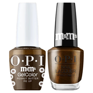 OPI Intelli Gel & Lacquer Duo - HPT07 Peanut Butter Me Up (OPI M&M Collection)