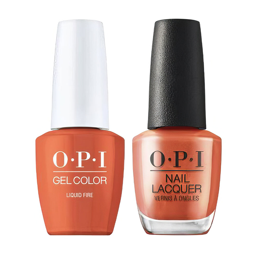 OPI Gel Nail Polish Duo - GLF020 Liquid Fire - Gel Polish 0.5oz