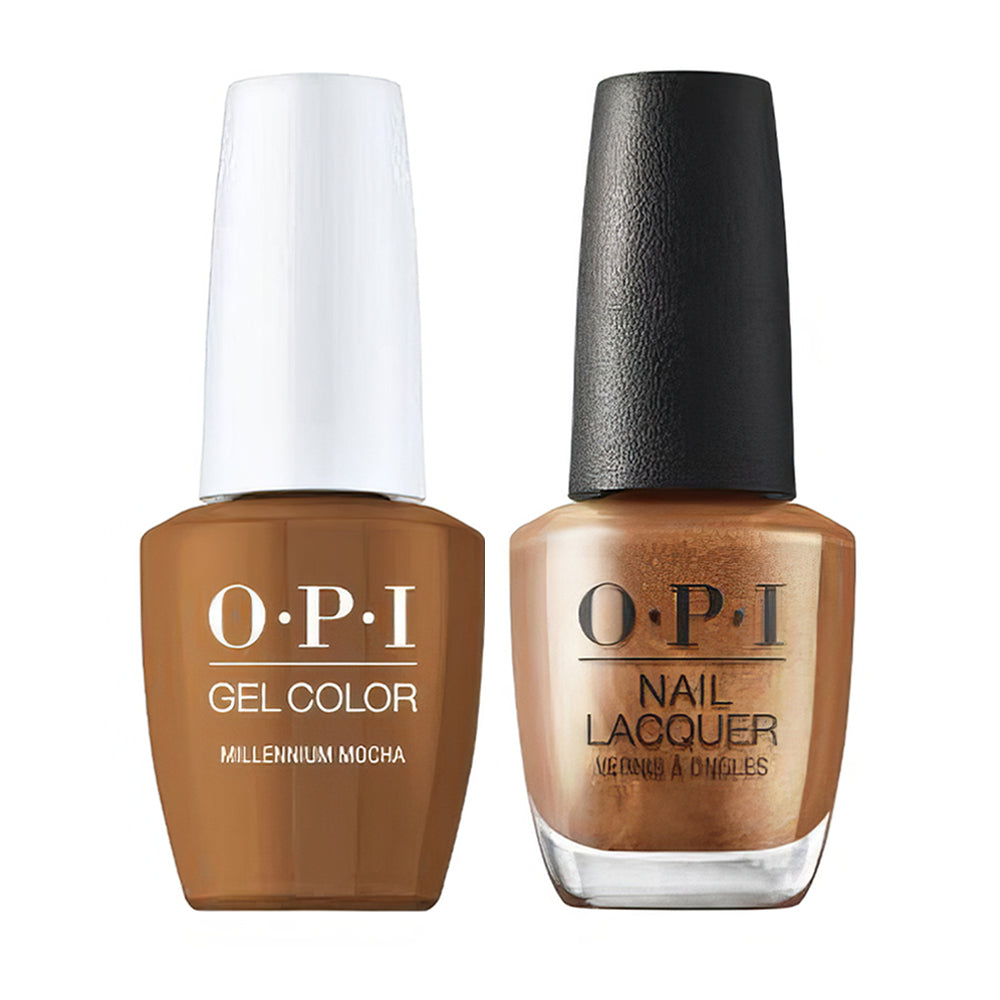 OPI Gel Nail Polish Duo - GLF021 Millennium Mocha - Gel Polish 0.5oz