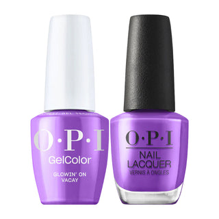 OPI Intelli Gel - S073 Glowin' On Vacay - Purple Color - 0.5 oz