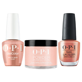 OPI Intelli 3 In 1 - F043 Route Beer Float - Brown, Orange Colors - Dip, Gel & Lacquer Matching (OPI Fall 2026 Collection)