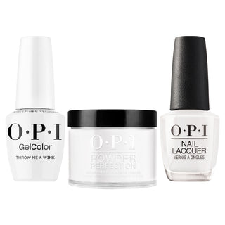 OPI Intelli 3 In 1 - F044 Throw Me a Wink - White Colors - Dip, Gel & Lacquer Matching (OPI Fall 2026 Collection)