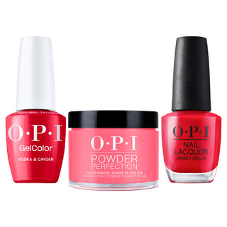 OPI Intelli 3 In 1 - F048 Vodka & Caviar - Red Colors - Dip, Gel & Lacquer Matching (OPI Fall 2026 Collection)