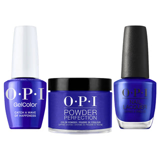 OPI Intelli 3 In 1 - S075 Catch A Wave Of Happiness - Blue Color - Dip, Gel & Lacquer Matching (OPI Summer 2026 Collection)