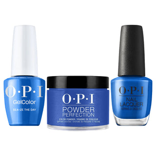 OPI Intelli 3 In 1 - S076 Sea-ze The Day - Blue Color - Dip, Gel & Lacquer Matching (OPI Summer 2026 Collection)
