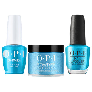 OPI Intelli 3 In 1 - S077 Sky Blue's The Limit - Blue Color - Dip, Gel & Lacquer Matching (OPI Summer 2026 Collection)