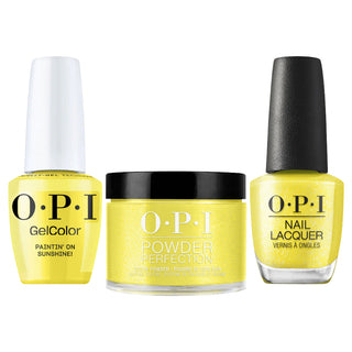OPI Intelli 3 In 1 - S079 Paintin' On Sunshine! - Yellow Color - Dip, Gel & Lacquer Matching (OPI Summer 2026 Collection)