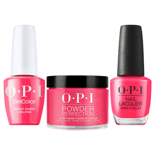OPI Intelli 3 In 1 - S080 Bright Where I Belong! - Pink Color - Dip, Gel & Lacquer Matching (OPI Summer 2026 Collection)
