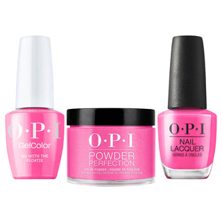 OPI Intelli 3 In 1 - S082 Go With The Floatie - Pink Color - Dip, Gel & Lacquer Matching (OPI Summer 2026 Collection)