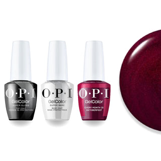 OPI F040 Every Month is Oktoberfest Intelli-Gel Combo - Super Base Coat, Super Gloss Top Coat