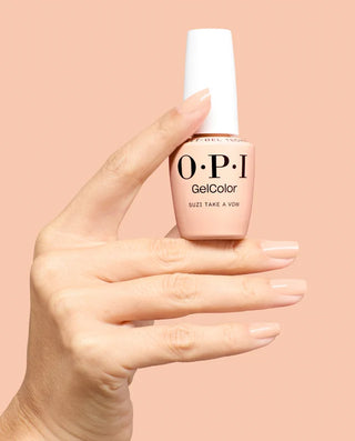 OPI Intelli-Gel - F038 Suzi Take a Vow - Peach, Beige - Gel Color 0.5 oz (OPI Fall 2026 Collection)
