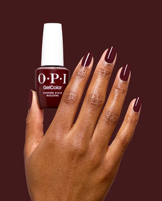 OPI Intelli-Gel - F042 Vampire State Building - Red, Brown - Gel Color 0.5 oz (OPI Fall 2026 Collection)