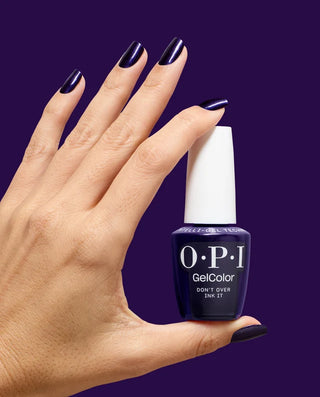 OPI Intelli-Gel - F047 Don't Over Ink It - Blue, Black - Gel Color 0.5 oz (OPI Fall 2026 Collection)
