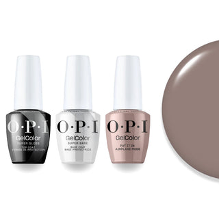 OPI S062 Put It In Airplane Mode Intelli-Gel Combo - Super Base Coat, Super Gloss Top Coat