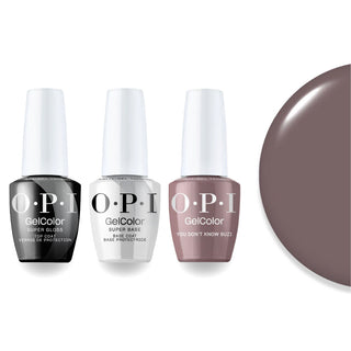 OPI S063 You Don't Know Suzi Intelli-Gel Combo - Super Base Coat, Super Gloss Top Coat