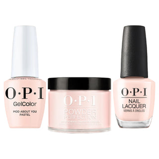 OPI Intelli 3 In 1 - F037 Mod About You Pastel - Pink, Beige Colors - Dip, Gel & Lacquer Matching (OPI Fall 2026 Collection)