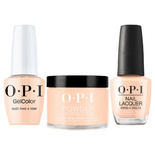 OPI Intelli 3 In 1 - F038 Suzi Take a Vow - Peach, Beige Colors - Dip, Gel & Lacquer Matching (OPI Fall 2026 Collection)
