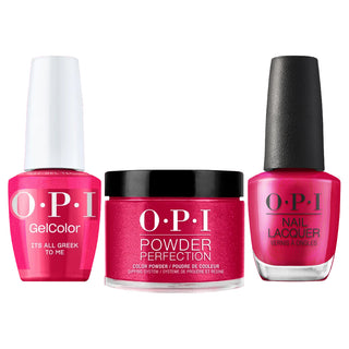 OPI Intelli 3 In 1 - F041 It's All Greek to Me - Pink Colors - Dip, Gel & Lacquer Matching (OPI Fall 2026 Collection)
