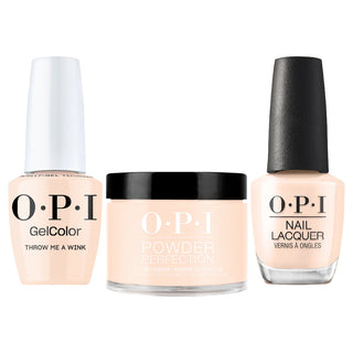 OPI Intelli 3 In 1 - F044 Throw Me a Wink - White Colors - Dip, Gel & Lacquer Matching (OPI Fall 2026 Collection)