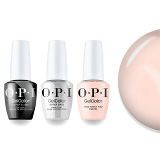 OPI Intelli Gel & Lacquer Duo - F037 Mod About You Pastel - Pink, Beige - 0.5 oz (OPI Fall 2026 Collection)