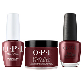 OPI Intelli Gel & Lacquer Duo - F042 Vampire State Building - Red, Brown - 0.5 oz (OPI Fall 2026 Collection)