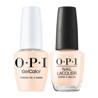 OPI Intelli Gel & Lacquer Duo - F044 Throw Me a Wink - White - 0.5 oz (OPI Fall 2026 Collection)