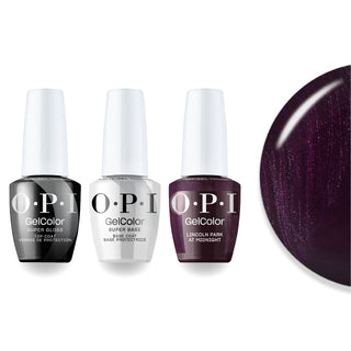 OPI Intelli Gel & Lacquer Duo - F046 Lincoln Park at Midnight - Purple, Red - 0.5 oz (OPI Fall 2026 Collection)