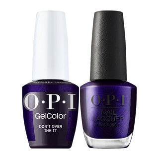 OPI Intelli Gel & Lacquer Duo - F047 Don't Over Ink It - Blue, Black - 0.5 oz (OPI Fall 2026 Collection)