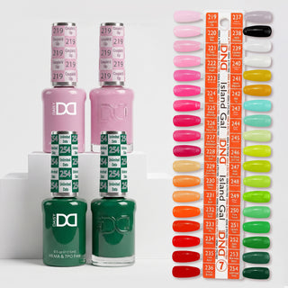 DND HEMA & TPO Free Gel Nail Polish Duo - Part 07 - Set of 36 Colors - Island Gal