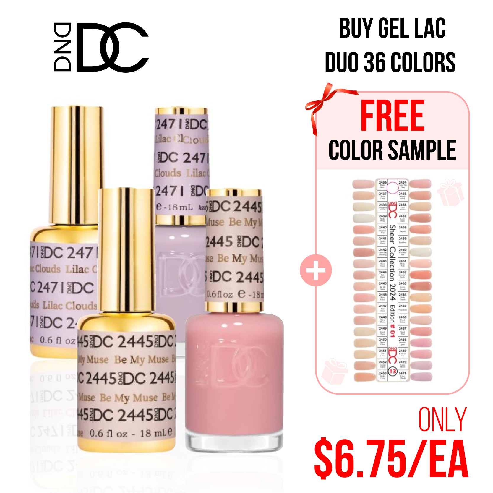 DC Part 13 - Set of 35 Gel & Lacquer Combos - Sheer Glow Collection