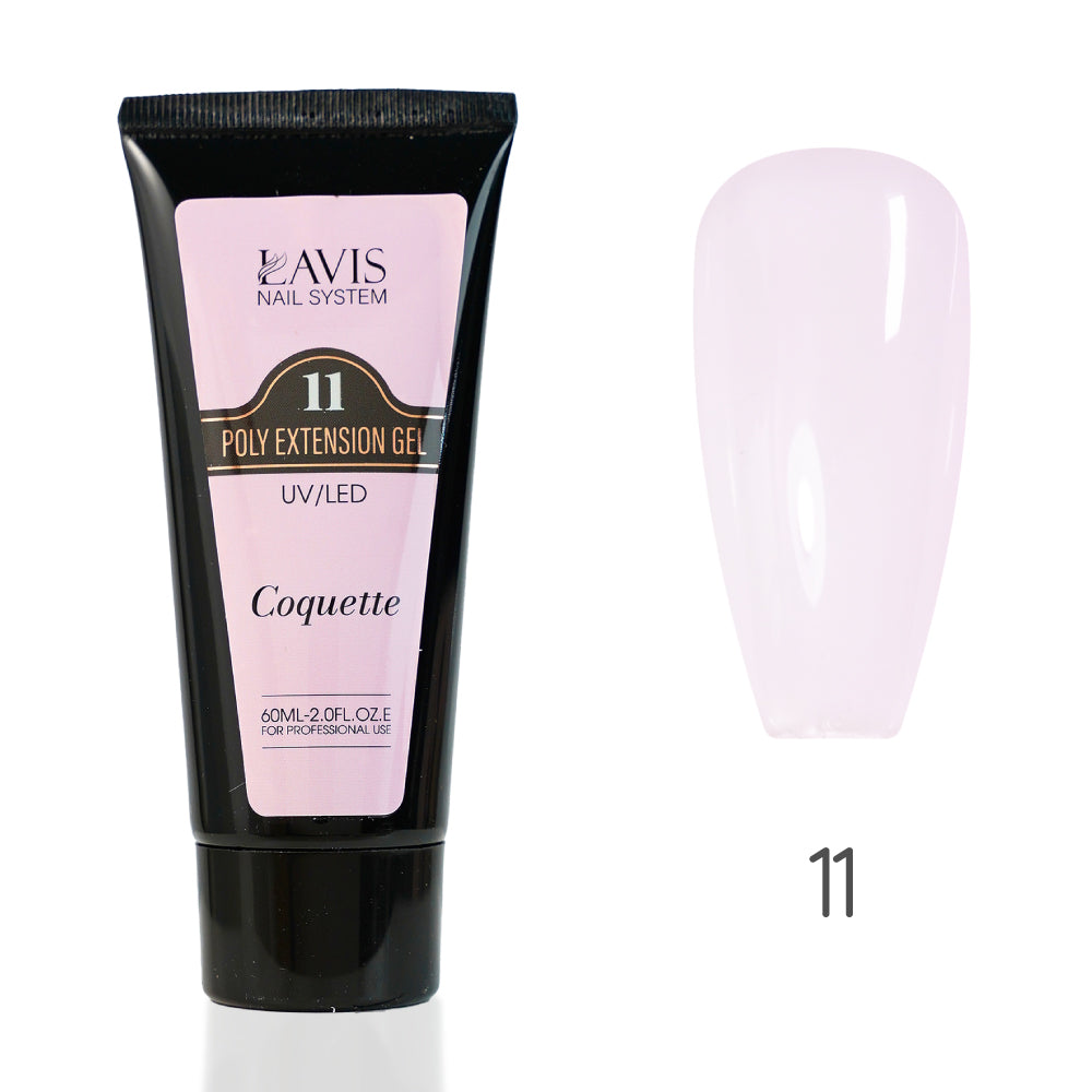 LAVIS 11 Coquette - New Poly Extension Gel 15 UV/LED 30ml