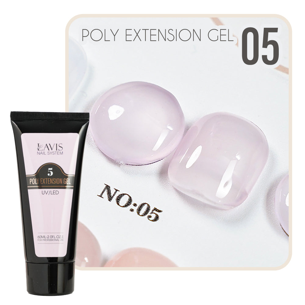 LAVIS Set 18 Poly Extension Gel UV/LED 60ml