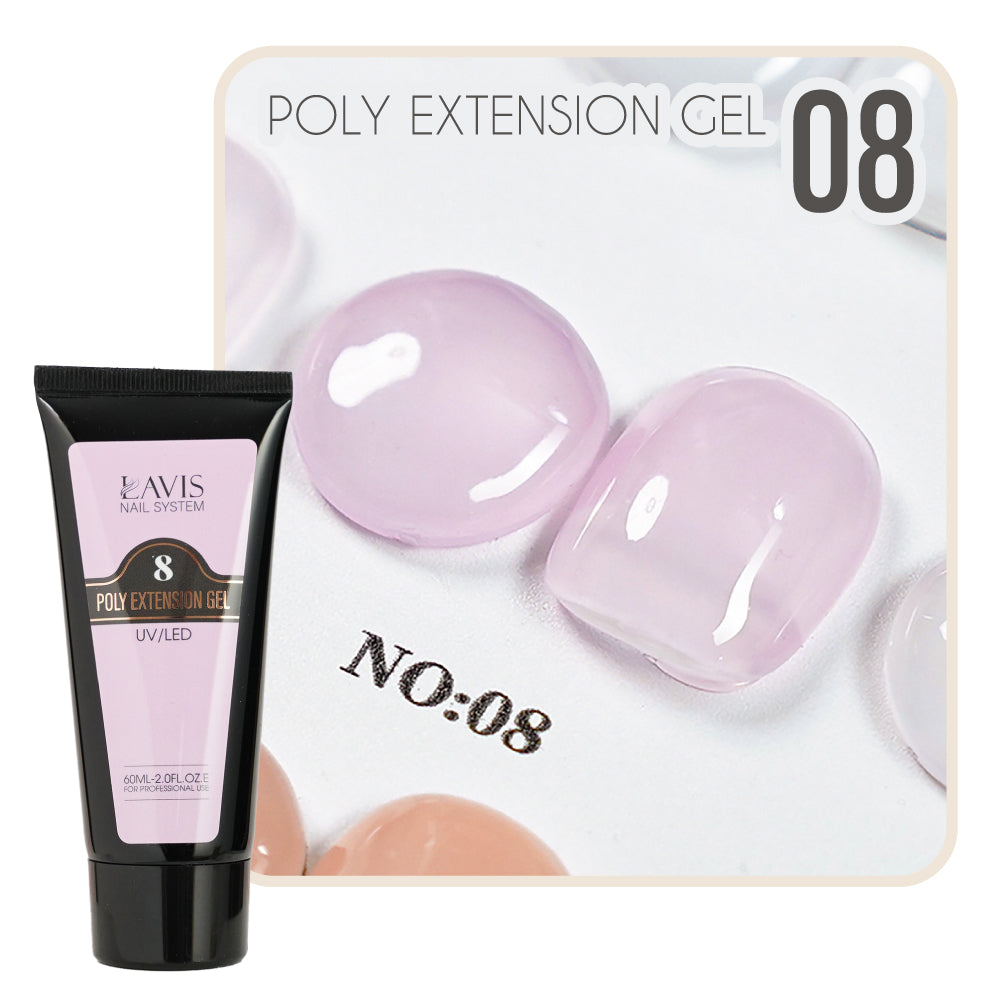 LAVIS Set 18 Poly Extension Gel UV/LED 60ml