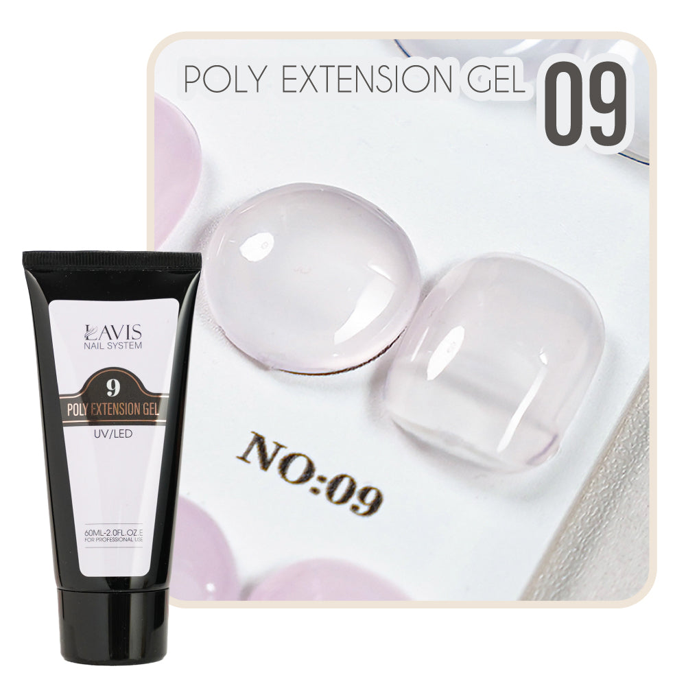 LAVIS Set 18 Poly Extension Gel UV/LED 60ml