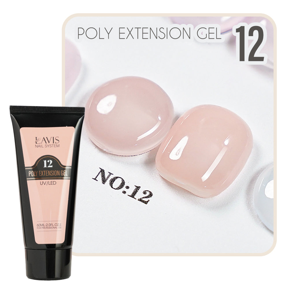 LAVIS Set 18 Poly Extension Gel UV/LED 60ml