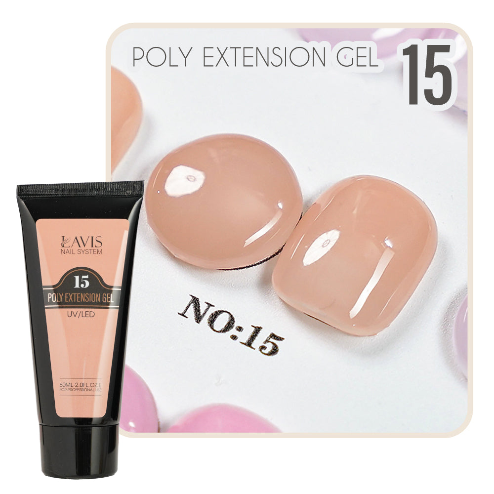 LAVIS Poly Extension Gel 15 UV/LED 60ml