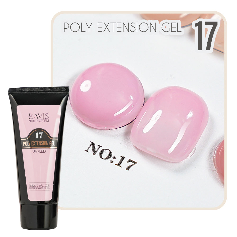 LAVIS Set 18 Poly Extension Gel UV/LED 60ml