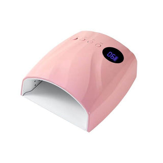 Professional Rechargeable Cordless 96W UV/LED Nail Lamp - Pink