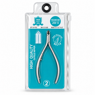 Nail Cuticle Nipper R6J14 - Round 6mm - Jaw 14