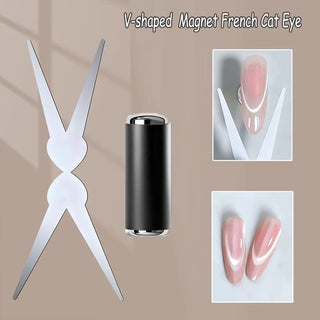 3D Nail Cat Eye Magnet Double Head