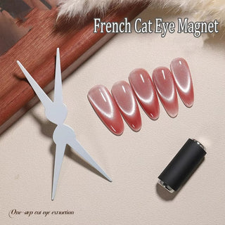 3D Nail Cat Eye Magnet Double Head