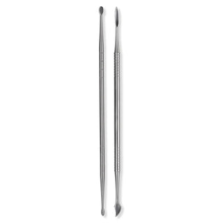 Double Head Nail Art Carving Stick, 3D Petal & Leaf Blade Design, Detailing & Gel Tool, 16.5cm Professional Manicure Tool