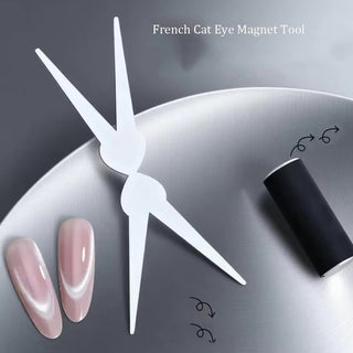 3D Nail Cat Eye Magnet Double Head