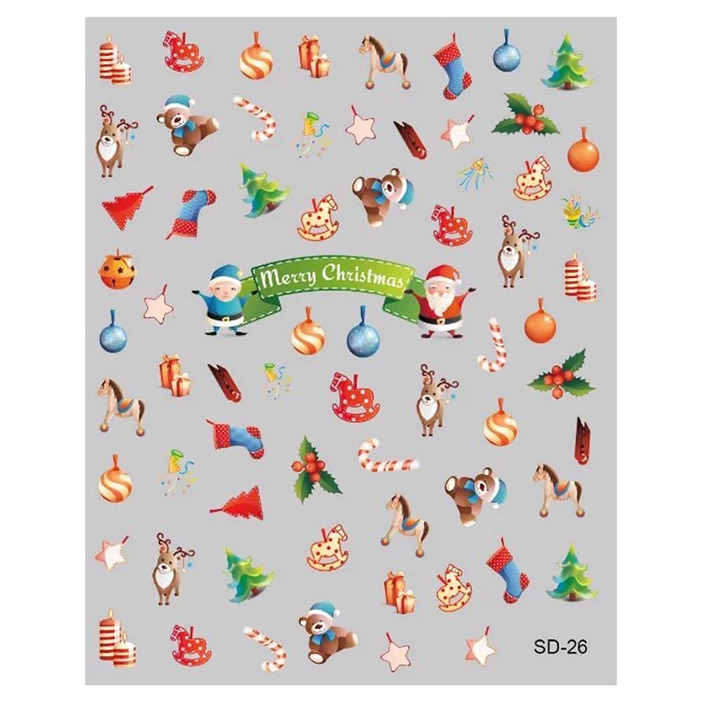 3D Winter Nail Art Stickers SD26