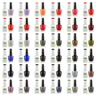 SNS Pro Gel Nail Polish Duo Set 36 Colors - Board 4 Burgundy (109 - 144)