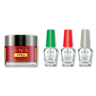 SNS Dip Powder Combo - Liquid Set & 054-SP05-RED VELVET