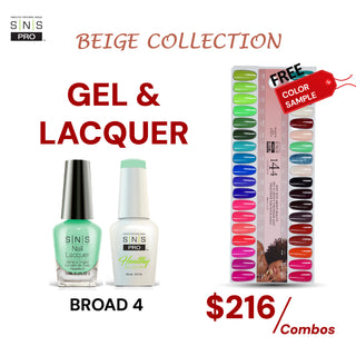 SNS Pro Gel Nail Polish Duo Set 36 Colors - Board 3 Beige (073 - 108)