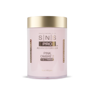 SNS 4-in-1 Pink & White Powder 16oz - Pink Ombre 2