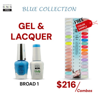 SNS Pro Gel Nail Polish Duo Set 36 Colors - Board 1 (001 - 036)